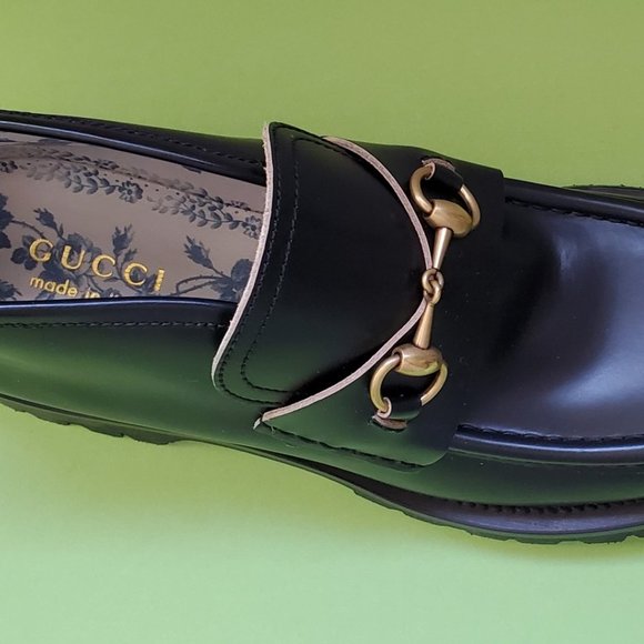 NIB Gucci Harald horsebit lug sole loafers G 10.5/ US 11 - Picture 2 of 6